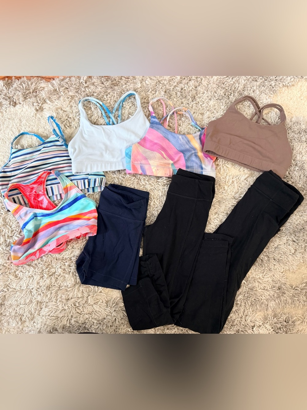 Athleta Girls Bundle - Leggings, Shirts and Sports Bras